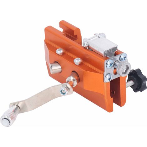 Kit affûteur scie à chaîne à manivelle portable avec 3 meules, outil de rectification pour tronçonneuses gas et électriques 6-20 pouces (1/5)