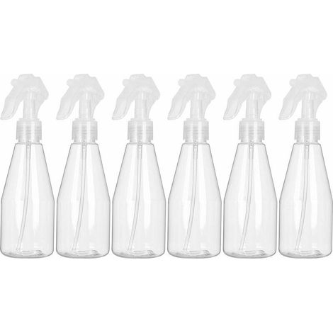 royaluxe -Flacon Spray Vide 200ml, Lot de 6 Vaporisat Vide en plastique, Bouteille Pulverisat Vide pour Désinfectant, Jardinage, Nettoyage flacon pulvérisat (1/5)