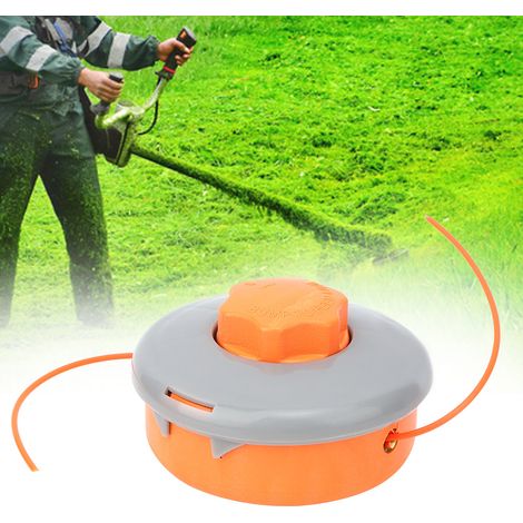 Tête de coupe-bordures, pièces détachées pour tondeuse à gazon, accessoires de jardinage, plastique noir durable (1/5)