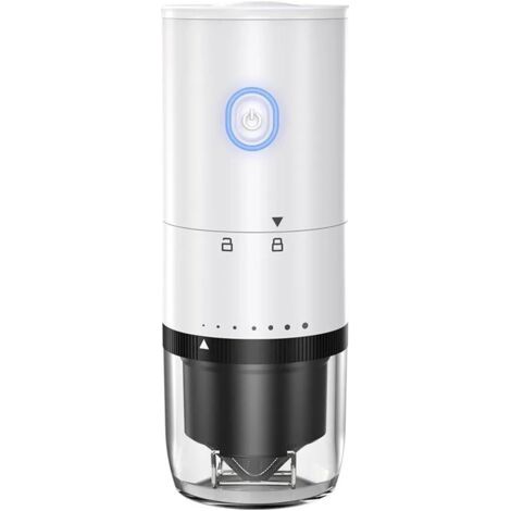 Tragbare Kaffeemaschine, Kaffeemühle, tragbare elektrische Kaffeemühle, weiß (1/5)