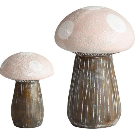 Stück Pilzfiguren aus Kunstharz für Gartendeko Leichte und