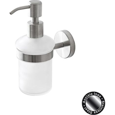 DISPENSER SAPONE CITY IN ACCIAIO SATINATO Acciaio Satinato