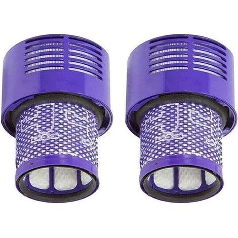 Lot de 2 filtres lavables pour aspirateurs Dyson V10 Haute résistance Bloque poussière et allergènes Entretien facile (1/5)