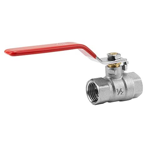 GARDENA 07335-20 Valvola a sfera 1/2 Argento, Rosso (1/4)