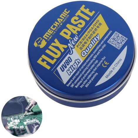 Pâte de Flux de soudure en colophane pour le soudage électrique, téléphones portables, cartes PC, outil de soudure (1/5)