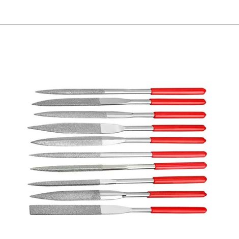 Kit de 10 Limes Diamantées Finition Parfaite Carrelage Outillage Carreleur 2.0