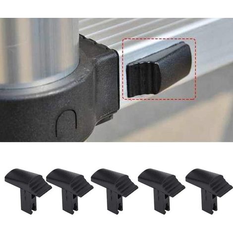 Interrupteur Échelle Télescopique, 5Pcs Accessoires De Remplacement, Adaptable à Différents Types d'Échelles, Noir, Plastique, 3.4 x 3.4 cm (1/5)