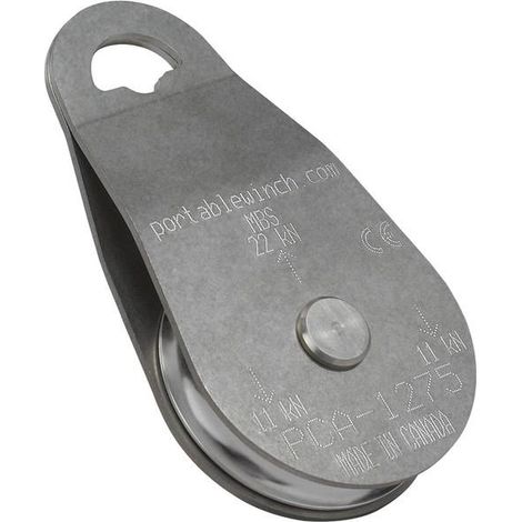 PCA-1275 Poulie ouvrante inox 76 mm de diamètre pour PCW3000