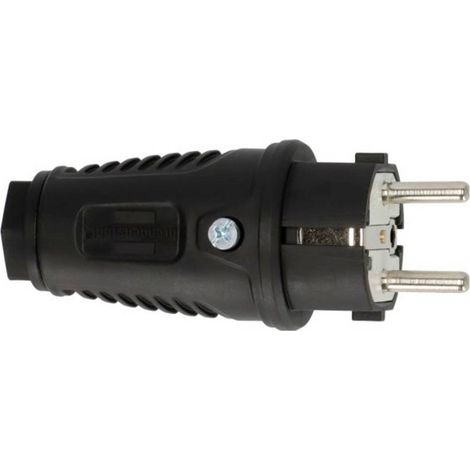 Brennenstuhl 1082040020 Fiche électrique mâle avec terre noir IP54