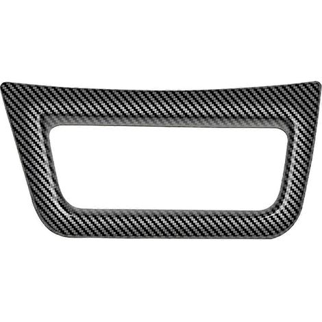 Autocollant de recouvrement de cadre de panneau d'interrupteur à motif fibre de carbone -- (1/5)