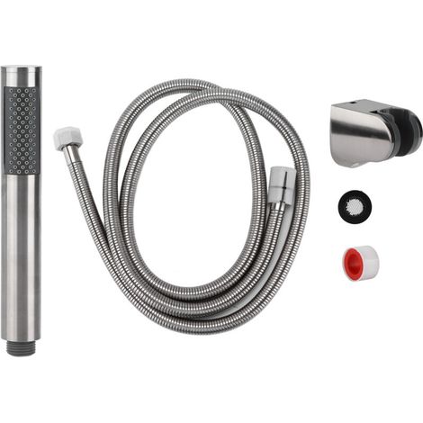 Shower head, powerful pressurized hand shower with brushed nozzle for bathroom (1/5)