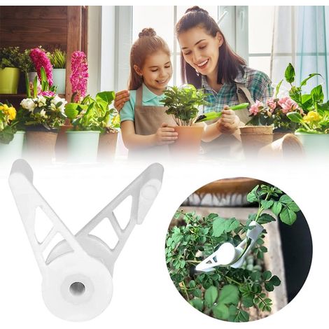 Lot de 60 pinces de tuteurage réglables à 360° pour branches de plantes, idéales pour les arbres fruitiers et les fleurs. Fournitures de jardinage. (1/5)