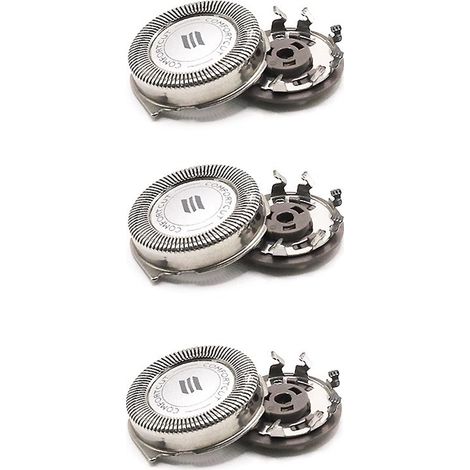 Tête De Rasoir SH30 SH50 - Acier Inoxydable Système 360 Degrés - Compatible Philips Série 1000 2000 3000 AquaTouch - Lot De 3 Unités (1/5)