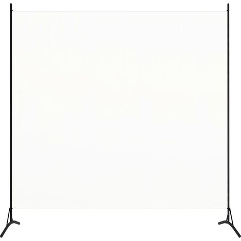 Raumteiler Weiß 175x180 cm Stoff