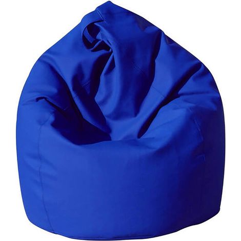 Dmora Pouf élégant, couleur bleue, Dimensions 80 x 120 x 80 cm (1/3)