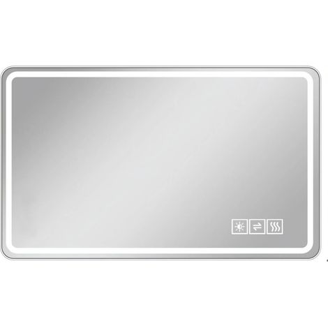 Espejo LED de baño sin marco 60x120 cm con antivaho, 3 colores de luz y regulable (1/5)