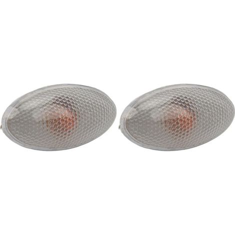 Lot de 2 feux de position latéraux LED 12V – Remplacement pour Peugeot 206 407 607 – Lumière jaune ambre – Haute luminosité et faible consommation (1/4)