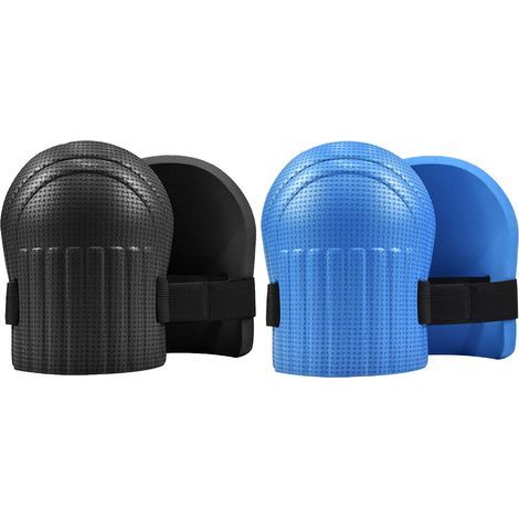Genouillères Double en Mousse EVA - Imperméables - Unisexes - Pour Jardinage et Usage Domestique - Lot de 2 Paires (Noir + Bleu) (1/5)