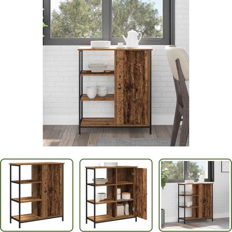 vidaXL Holz Sideboard - Sideboard Altholz 70 x 30 x 80 cm (1/5)