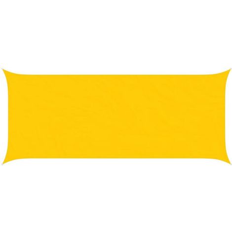 Voile d'ombrage jaune, 6 x 2,5 mètres, tissu Oxford 100% polyester. (1/5)