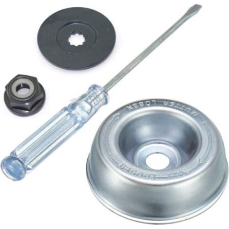 Carbon steel brushcutter head – four-piece maintenance washer kit – compatible with Stihl, Husqvarna, Ego and Oregon (1/5)