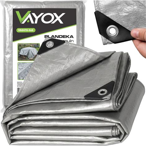 Bâche Vayox VA0476-4x6 argentée 120 g 4x6 m (1/5)