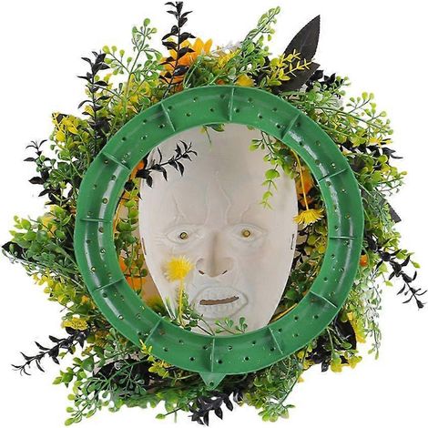 Couronne de tournesols artificiels pour porte d'entrée, ferme, jardin, cour, Halloween (1/4)