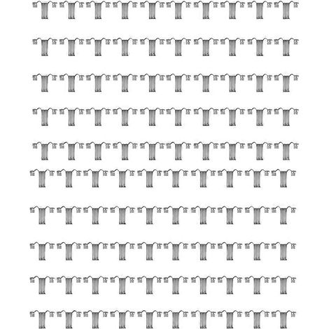 100 clips de guidage d'eau photovoltaïques de 30 mm, plaques de guidage en acier inoxydable, boutons de drainage de boue et clips de guidage d'eau (1/5)