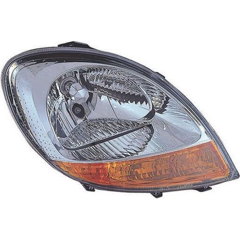 Phare avant droit H4 chromé feu clignotant orange Renault Kangoo 1 phase 2 2003-2008