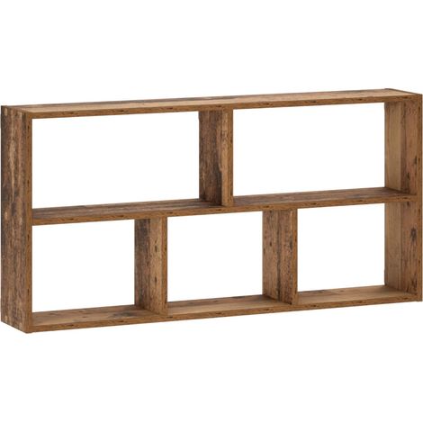 Estante de pared Madera envejecida 102 x 17 x 50 cm vidaXL (1/5)