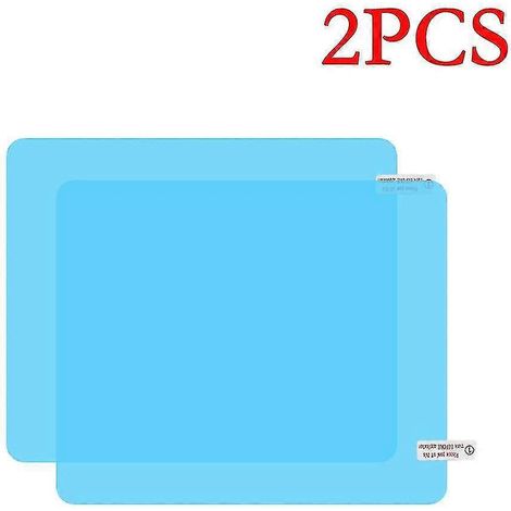 Lot de 2 films adhésifs transparents et imperméables pour rétroviseurs et vitres de voiture (200 mm x 240 mm). (1/5)