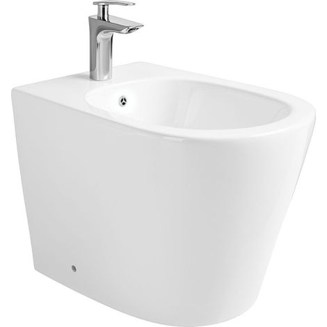 Bidet a pavimento bianco lucido YJ-1380F (1/3)