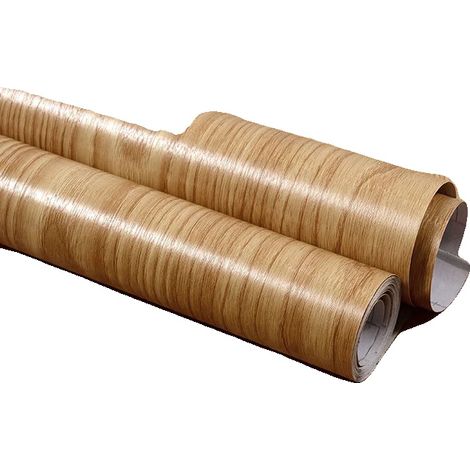 Papier Peint Vinyle, Motif Bois, Imperméable et Résistant à l'Humidité, 40CMx300CM, Shuiquliu (1/2)