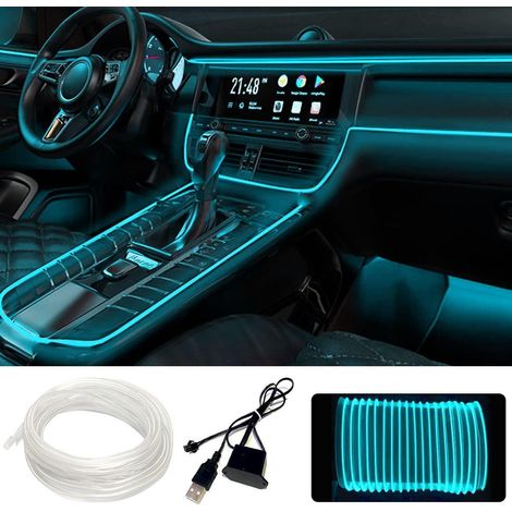 LED Innenbeleuchtung Auto 5m USB Ambientebeleuchtung Streifen Wasserdicht (1/5)
