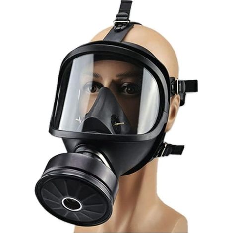 Masque facial auto-amorçant MF14, masque en silicone réutilisable, largement utilisé pour le travail du bois, protection contre la poussière et peinture au pistolet (1/5)
