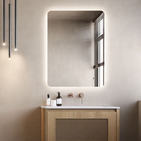 LEDIMEX-  Espejo Baño 100X80cm con Led Cromado