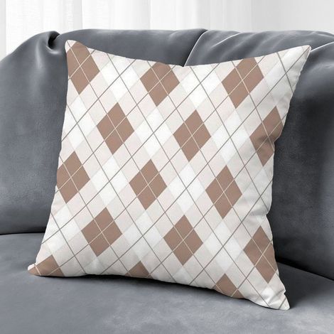 Housse de coussin carreaux printemps été, décoration intérieur maison,50×50cm (1/5)