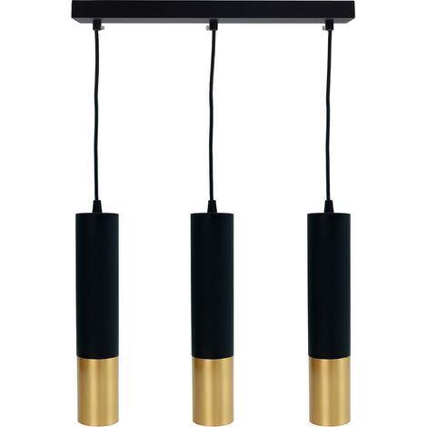 Suspension métal noir/or 3xGU10 Circus ID-6029-03 IdeaLED (1/4)