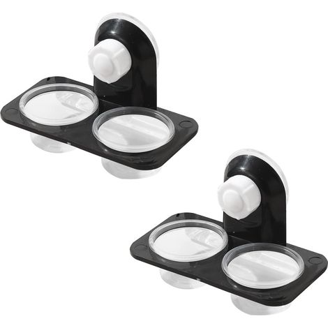 2er Set Reptile Feeder Futternapf Saugnapf für Geckos Leguan (1/5)