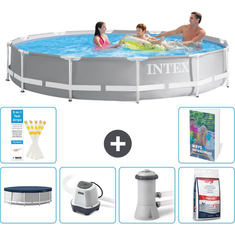 Prism Frame Pool Rund - 366x76 cm - 7-teilig S127