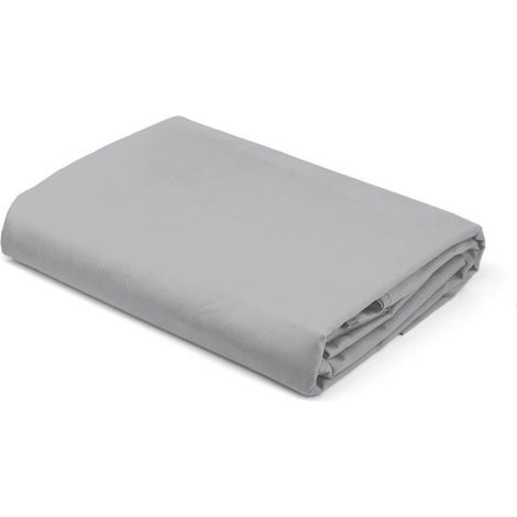 Satin Spannbettlaken 160x200 Flach, J. Grau (1/4)