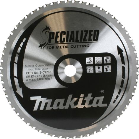 Lame de scie pour le métal Makita 305x1 7x25 4 mm Z60 -5°