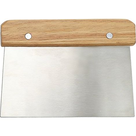 Coupe-pâte - Racloir à farine - Racloir de cuisine - Coupe-pâte - Spatule à légumes - Racloir à pâte - Racloir à gâteau - Racloir à pâte en acier inoxydable - Couleur bois - Acier inoxydable/bois Coul (1/5)