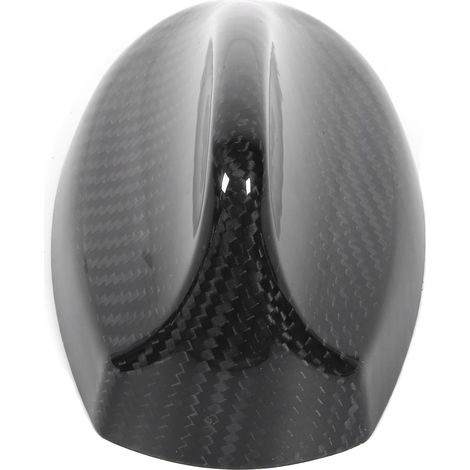 Housse d'antenne voiture en fibre de carbone noir brillant, aileron de requin décoratif pour Alfa Romeo Giulia/Stelvio (1/5)