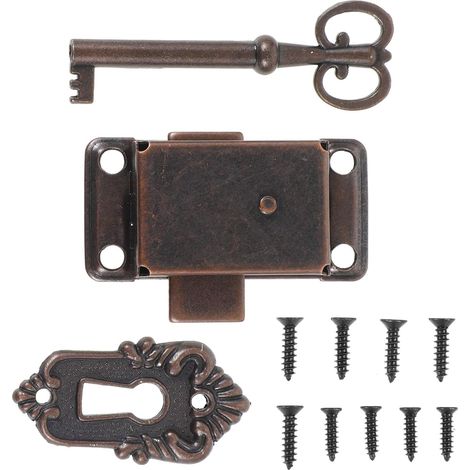 Kit de serrure Cabilock style antique pour meubles et boîtes à (1/5)