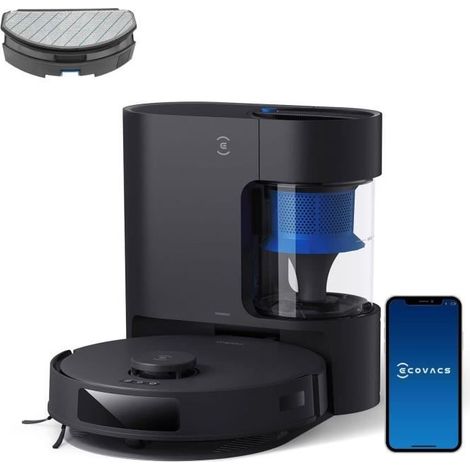 Ecovacs – Aspirateur robot laveur 8000Pa avec vidange automatique – Autonomie 300 min – Idéal pour sols durs et espaces confinés (1/5)