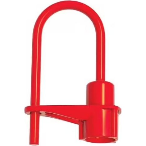 Candado de Pompa con Asa Rojo para llave de 14. Código 1453 CPEG