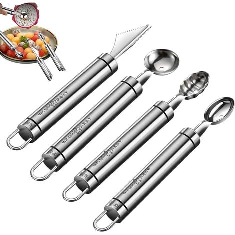 Set mit Obstlöffeln zum Kochen und Eisportionieren (1/5)