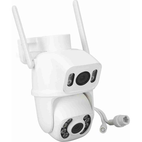 Caméra de sécurité WiFi double objectif 6MP vision nocturne HD 110-240V détection de mouvement pour la maison et l'extérieur (prise UE) (1/5)