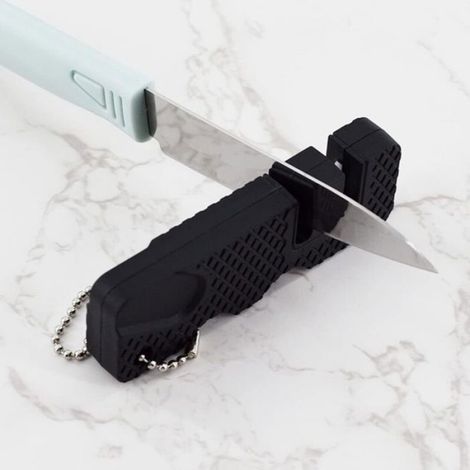 Aiguiseur De Couteaux - ABS Tungstène Céramique - Pour Affûtage En Extérieur - 2 Pièces (1/5)